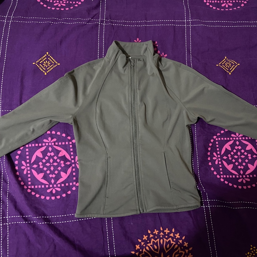 Brown athletic Zip Up jacket